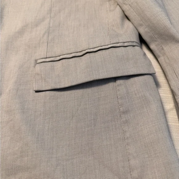 Calvin Klein Light Gray Single-Breasted Blazer - Picture 3 of 12